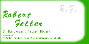 robert feller business card